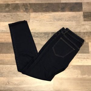 Lands’ End dark wash mid rise jeans size 6